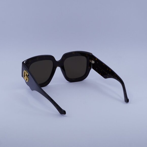 Gucci GG1546S 002 Sunglasses Dark Havana Square Frame, Brown Lenses - Picture 6 of 11